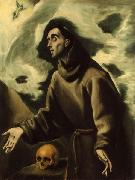 El Greco Saint Francis Receiving the Stigmata oil painting